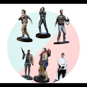 6 Pcs Star Wars Miniature